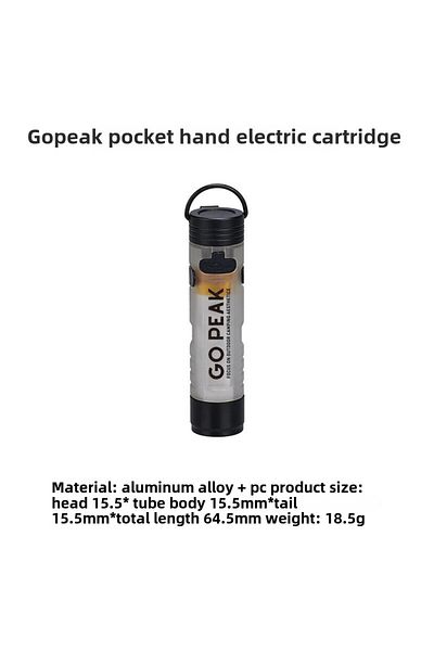 Choice White GO PEAK New Pocket Mini Flashlight Outdoor Key Clip Cap Ambient Led Long Endurance Disaster Re