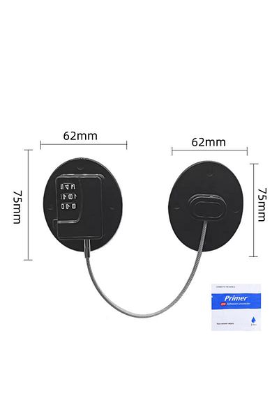 Choice oval black 1 Piece Child Protection Locks Baby Cabinet Door Locks Refrigerator Locks High-Rise Anti-