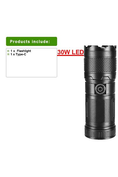 Choice Abs Flash Light High Power Abs Flashlight White Laser Flashlight Built-in Battery Type-c Charging Ta