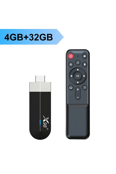 Choice EU Plug 4G 32G X98 S500 MINI TV Stick 4G 32G AV1 Android 11 Amlogic S905Y4 Quad Core 4K 60fps H.265