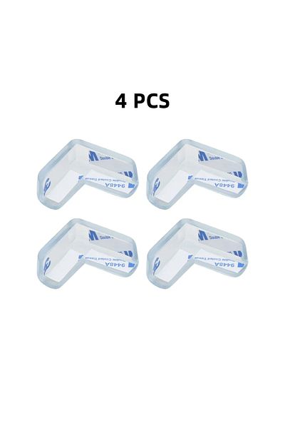 Choice 4pcs L Shaped Baby Safety Silicone Table Corner Protector Furniture Edge Protection Cover Transparen