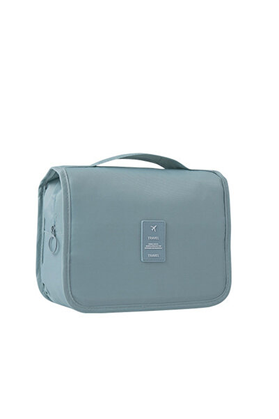 Choice حقيبة أدوات الزينة للسفر باللون الأزرق، حقيبة تخزين مستحضرات التجميل ا...