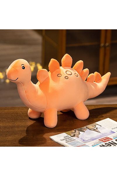 Choice S Orange Cartoon Colorful Dinosaur Plush Toy Cute Stuffed Animals Triceratops Plushies Kawaii Soft K
