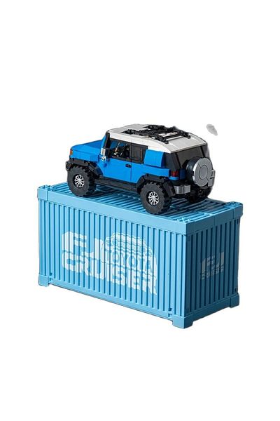 Choice No box 622PCS Toyota FJ40 Off Road Vehicle Building Blocks Retro Car Model Bricks Set With Display B