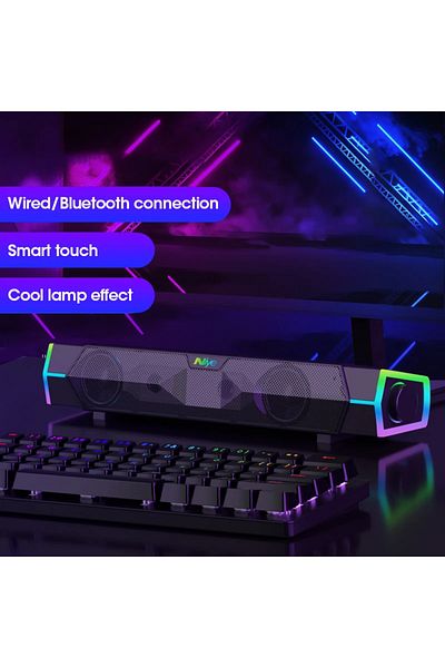 Choice إصدار قياسي 4D مكبر صوت كمبيوتر بار صوت ستيريو عالي الدقة مع ميكروفون ومكبر صوت سلكي بتقنية البلوتوث