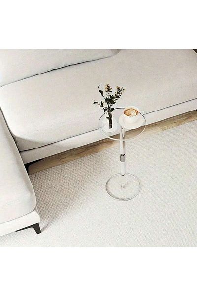 Choice Transparent Transparent Tea Table Acrylic Side Small Round Simple Creative Corner Modern Table Space