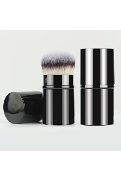 Choice black Retractable Kabuki Foundation Brush Travel Portable Multifunctional Makeup Brush For Liquid, C