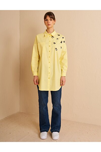 Kayra Poplin Tunic with Lemon Aroma - Created with Paylithic Techniques