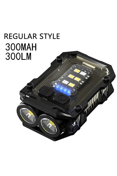 XIWANGFIRE Regular 300 lumens Mini Keychain Flashlight with Clip Super Bright Pocket Torch Light LED Magnetic C