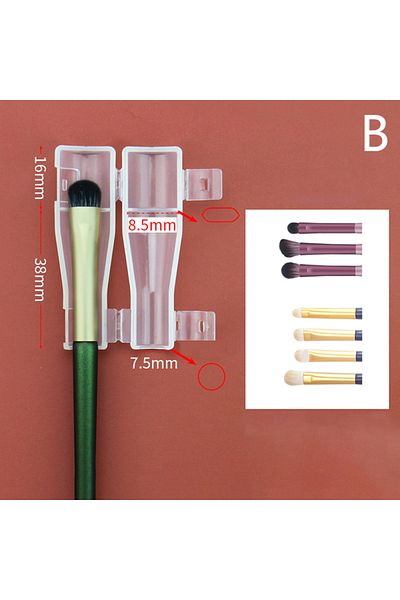 Choice B Makeup brush dust protection cover anti-frying wool protective storage tool portable waterproof p.