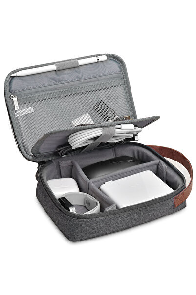 Choice Gray WiWU Travel Electronic Organizer Case for MacBook Power Adapter Charger Cables Power Bank Tech