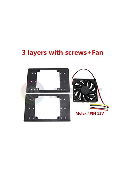 Flying Elephant 3.5 Inch 3 layer with fan 3.5 Inch Hard Disk Bracket 2/3 layers Holder Desktop Computer Case Mechani