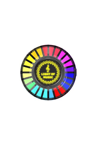SHENZHITECH Rgb Black Magnetic Rgb Pickup Ambience Lights,led Car Atmosphere Light,voice Control Music Rhythm Wa