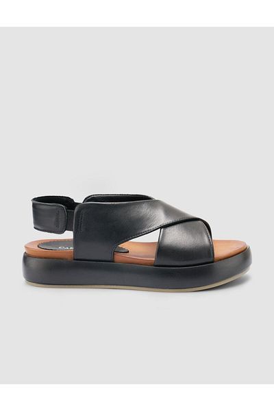 Cabani 100% Genuine Leather Black Women's Sandals