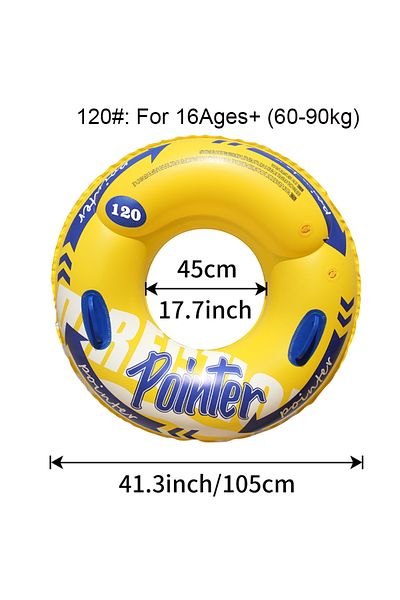 Choice Yellow 120 Double Balloon Inflatable Swimming Ring，beach Toys Pool Floaties For Adults,swim Inner Tu