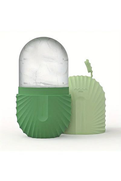 LSHOW Green Silicone Ice Face Roller Contour Shrink Pores Remove Dark Circles Massage Skin Beauty Facial R