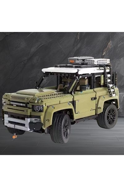 DZQ nobox WHITE 2025 new Land Rover Defender off-road building blocks creative style puzzle set model MA