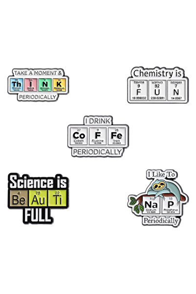 Choice مجموعة من 2 2-7 قطع/مجموعة دبابيس مينا العلوم الحقيقية للحمض النووي وا...