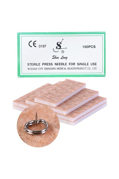 Choice Press needle 100Pcs/Box Disposable Sterile Acupuncture Needles Acupuncture Press Needles For Ears Sk