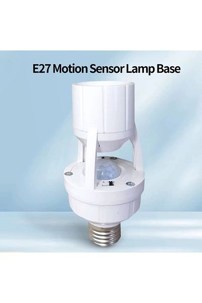 Choice E27 Motion Sensor E27 Bulb Socket Adapter With PIR Motion Sensor Light Switch 100-240V E27 Lamp Base