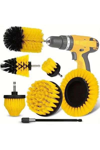 Choice 7PCS 7PCS Electric Drill Brush Accessory Set Electric Drill Brush Cleaning Tool Kit Used for Cleanin