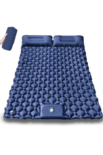 Choice T2311 وسادة نوم قابلة للطي للتخييم في الهواء الطلق باللون الأزرق الداك...