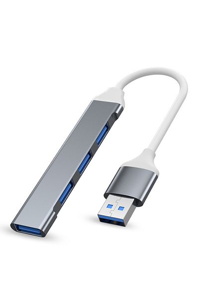 Choice موزع USB-C رمادي اللون 3.0 من النوع C 3.1 مزود بأربعة منافذ ومحول متعدد OTG لأجهزة Xiaomi Lenovo Macbook Pro 1