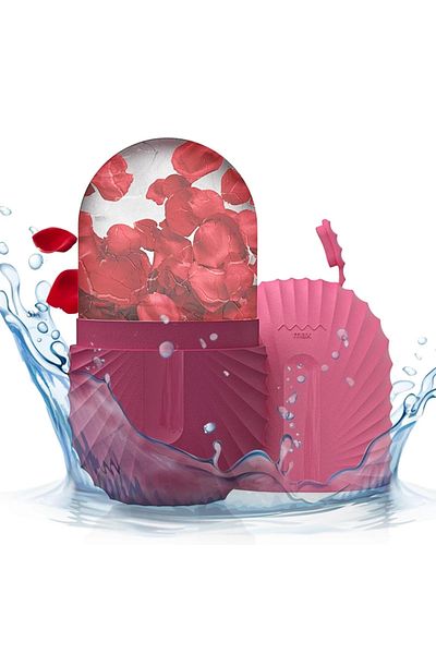 Choice Rose Ice Face Roller Ice Cube Beauty Massage Silicone Ice Mold For Eye Puffiness Ice Facial Roller S