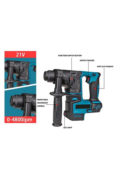 PINTUDY Blue DW brushless lithium light electric hammer DH171 brushless pick high power lithium hammer