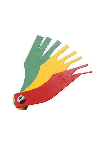Choice 1 8 In 1 Brake Pad Measuring Ruler Plastic 2/3/4/5/6/8/10/12mm Brake Pad Thickness Gauge Set Brake .