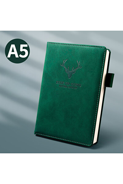 Choice دفتر ملاحظات A5 أخضر من الجلد السميك للغاية، 360 صفحة، دفتر ملاحظات يو...