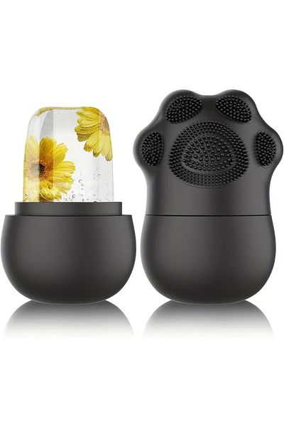 Choice black Facial Ice Roller for Skin Care - Reduce Eye Puffiness and Massage Face - Silicone Beauty Tool