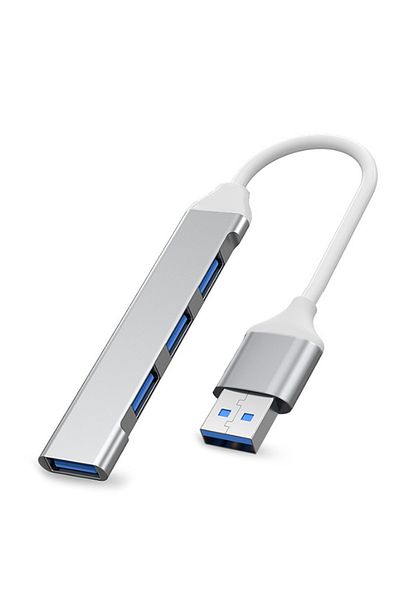 Choice موزع USB-C فضي اللون 3.0 من النوع C 3.1 مزود بأربعة منافذ ومحول متعدد المنافذ OTG لأجهزة Xiaomi Lenovo Macbook Pro