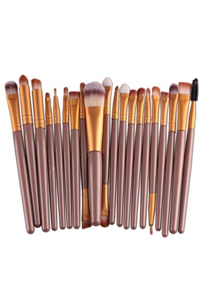choice2 Dark Khaki 20pcs Eye Makeup Brushes, Full Set of Eye Shadow Makeup Tools, Popular Eyeliner Brush