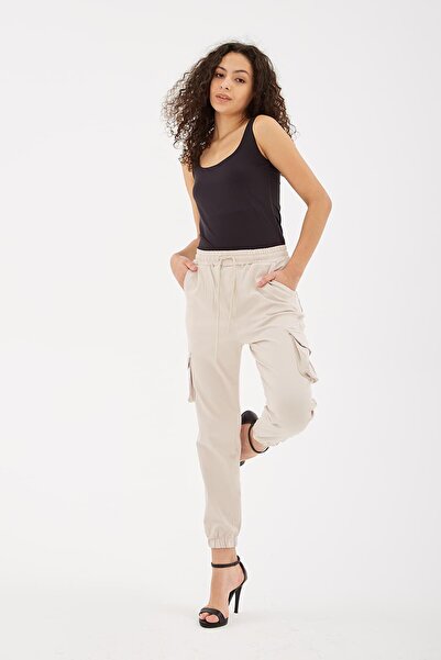 Fashion Friends 24y0129k1 بنطلون نسائي بجيب كارجو