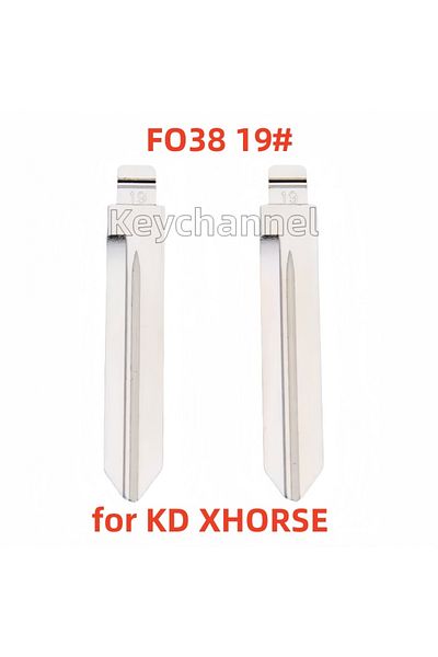 Choice 10pcs Fo38 10pcs/lot Car Flip Key Blade Fo38 Kd Key Blank 19# For Ford Exploer Edge Mustang Taurus F