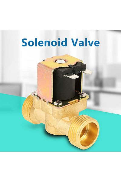 Choice DC12V Electric Magnetic Valve Electric Valve NC Solenoid Valve DC12V G3/4 Normal Closed Brass Electr