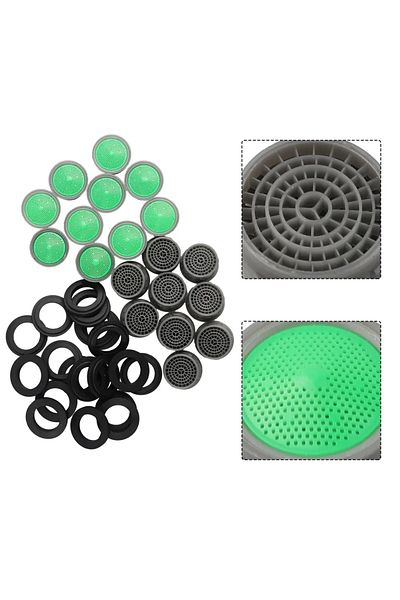 Choice 20Pcs Faucet Aerator Flow Restrictor Replacement Parts Insert Sink Aerator Basin Tap Filter Fauce...