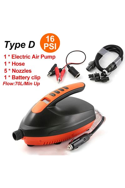 Choice 16PSI Single Stage 20 PSI Double Stage Electric Air Pump High Pressure Outdoor Paddle Board Pump for