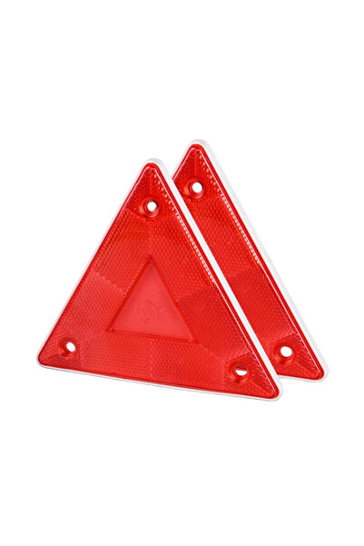Choice3 2pcs Truck Warning Reflector Triangle Red Truck Stop Warning Sign Pla...