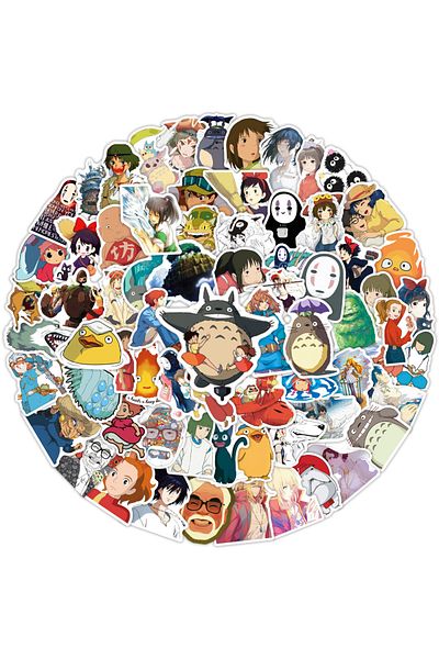 Choice 100pcs 100pcs Hayao Miyazaki Anime Stickers Set Waterproof Durable for Laptops Skins Phones Guitars