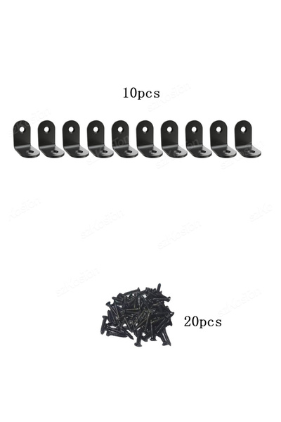 Choice 10 قطع من 10 إلى 50 قطعة من دعامات الزاوية على شكل حرف L المصنوعة من ا...