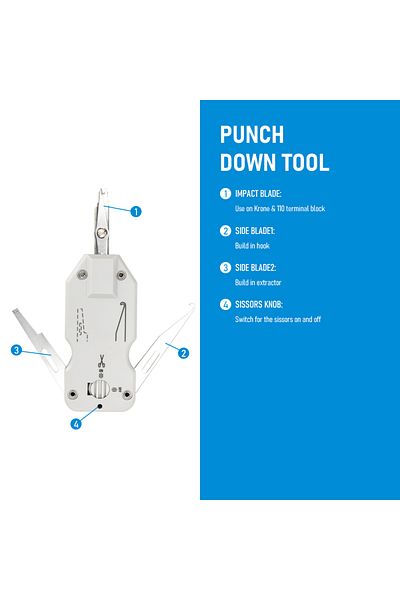 seven floor أداة ضغط متعددة الوظائف MINI KD 110/88/66 من نوع Krone لتوصيل أسلاك الشبكة IDC/Cat5 والهاتف