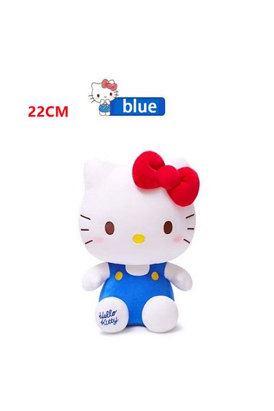 Choice 22cm Blue 22cm Sanrio Cute Hello Kitty Plush Doll Down Cotton Filling Toy Plush Doll Toy Kawaii Bab