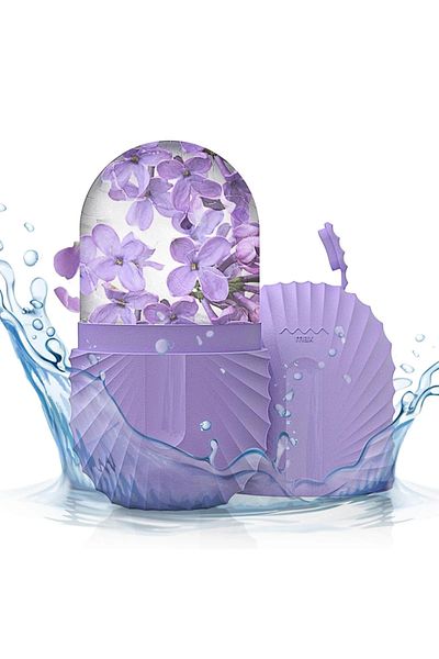 Choice Purple Ice Face Roller Ice Cube Beauty Massage Silicone Ice Mold For Eye Puffiness Ice Facial Roller