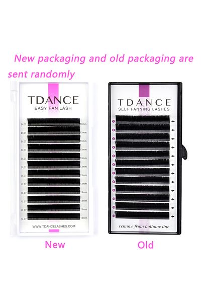 Choice 13mm 0.05mm D Tdance Easy Fanning Fast Fan Blooming Eyelash Extensions Individual Lashes Automat
