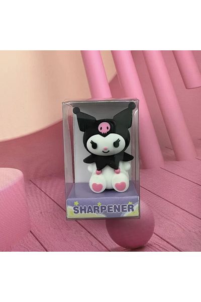 Choice Kuromi Anime Pencil Sharpener Sanrio Hello Kitty Cartoon Kuromi Melody Student Stationery Cute Singl