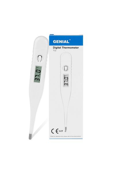 Choice Ivory Thermometer for Adults, Digital Oral Thermometer for Fever, Basal Thermometer with 30 Seconds