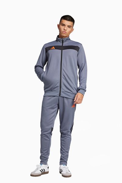 adidas Men's Gray Tiro Es Ts Tracksuit Set Jd0468