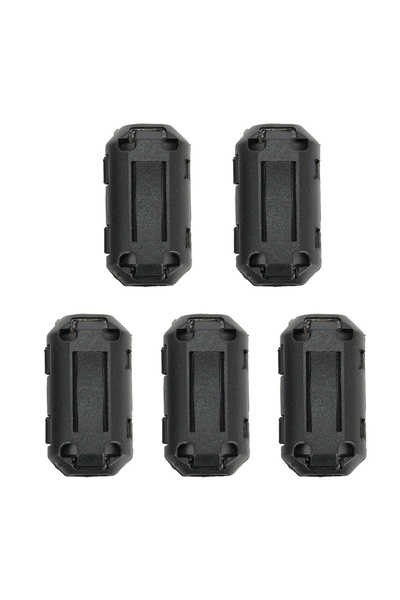 Choice 7mm 5Pcs 3.5/5/7/9/13mm Toroidal Core Ferrite Bead Clip Choke EMI RFI Noise Filter Clip For USB/Vide